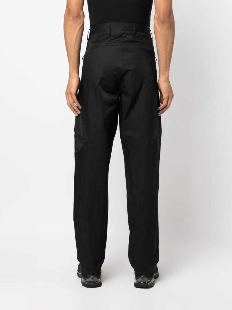Black Straight-leg Cargo Trousers