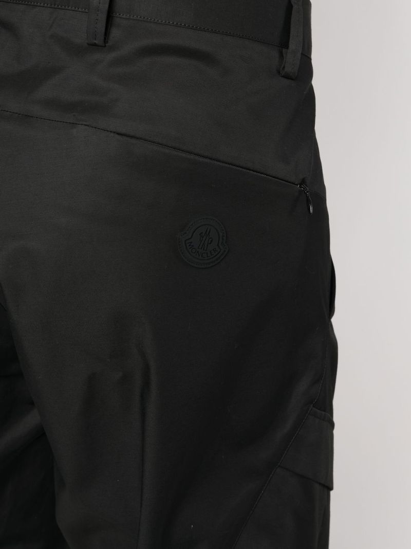 Black Straight-leg Cargo Trousers
