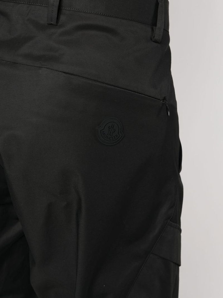 Black Straight-leg Cargo Trousers