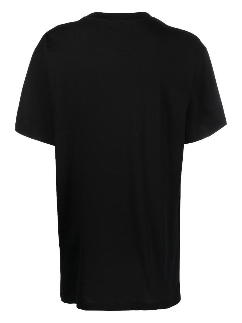 Black Vintage Logo Print T-shirt