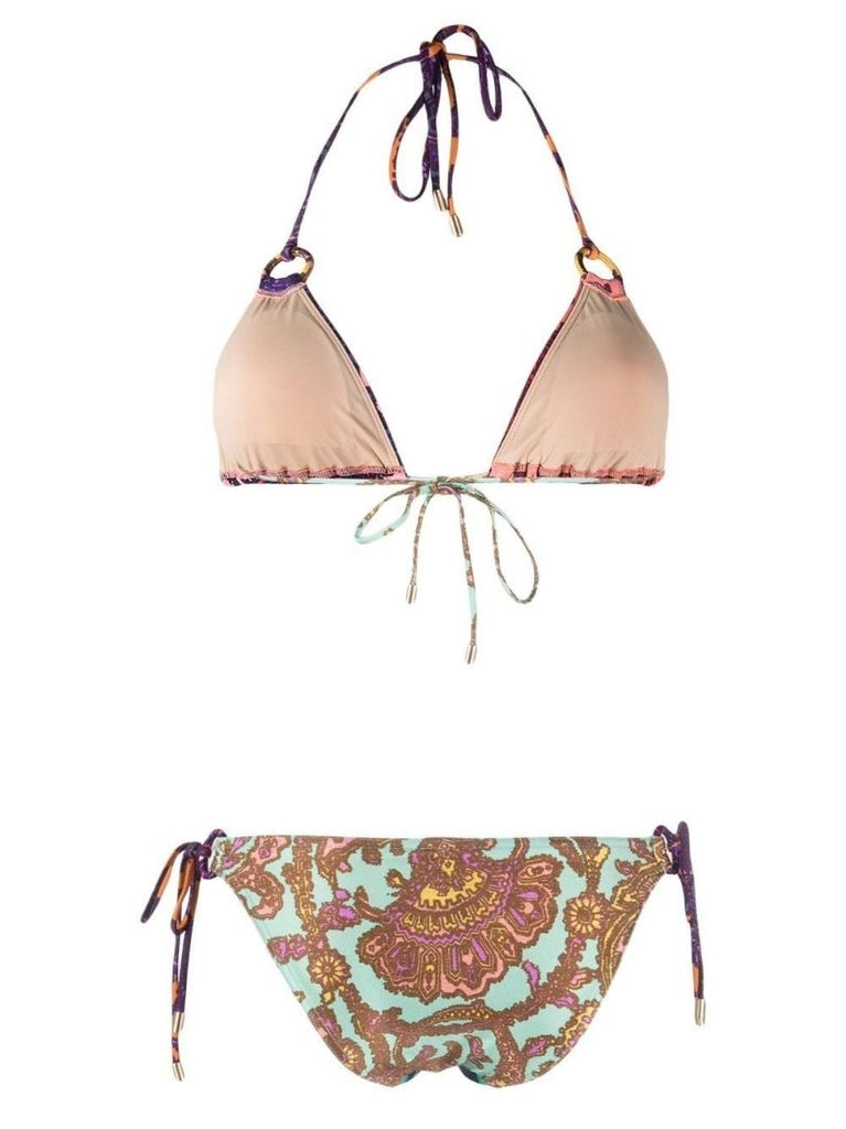 Pink Tiggy Paisley Print Bikini