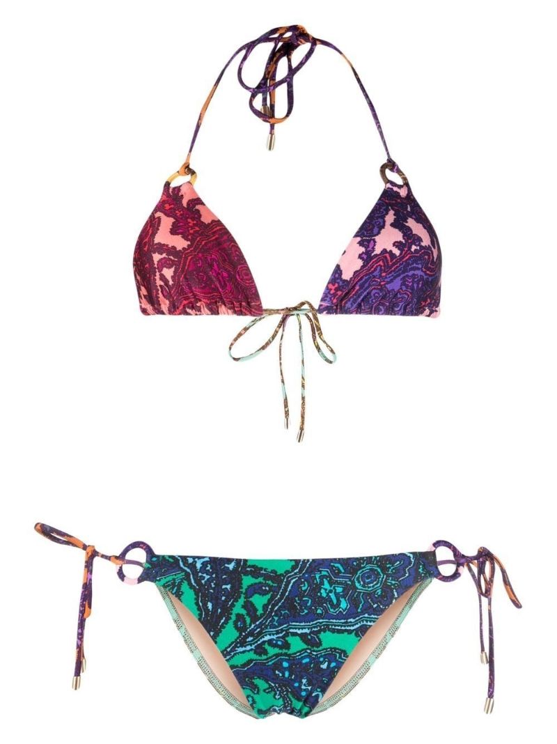 Pink Tiggy Paisley Print Bikini