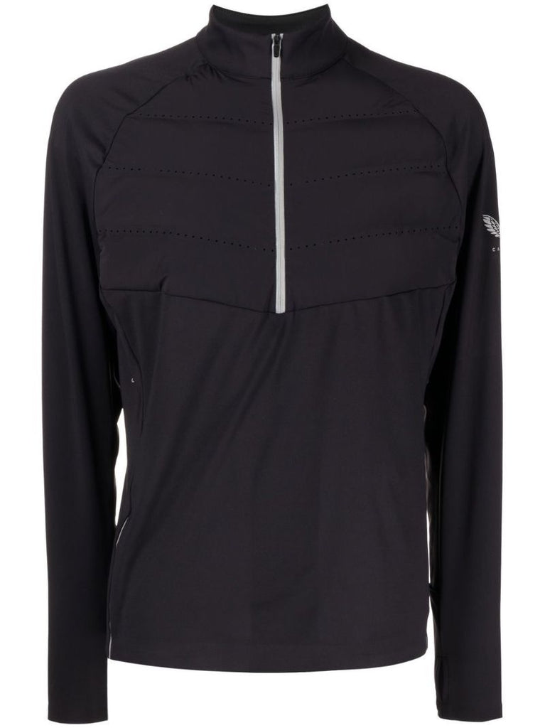 Black Onyx Quilted Track Jacket