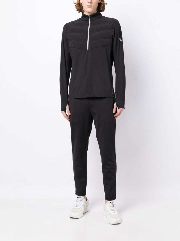 Black Onyx Quilted Track Jacket