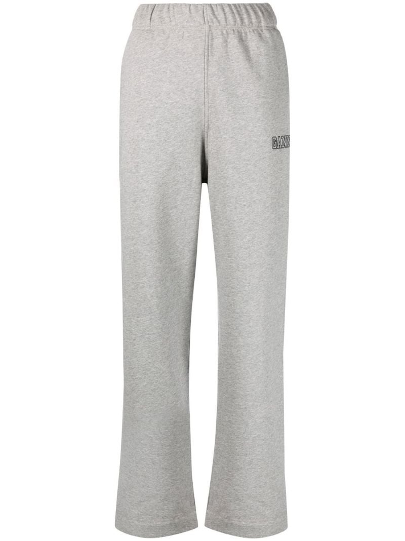 Grey Logo-embroidered Track Pants