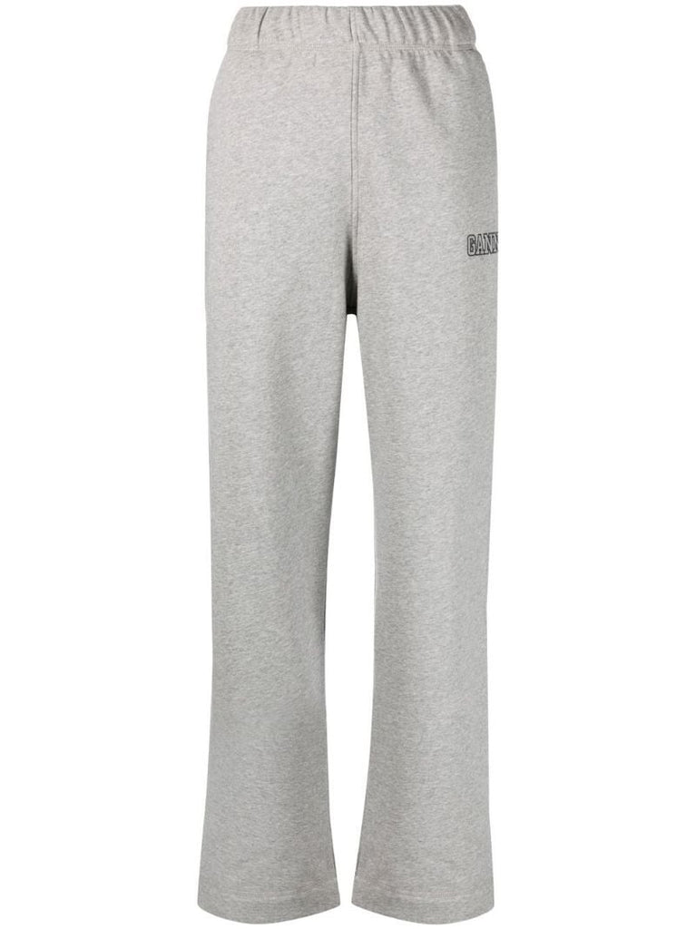 Grey Logo-embroidered Track Pants