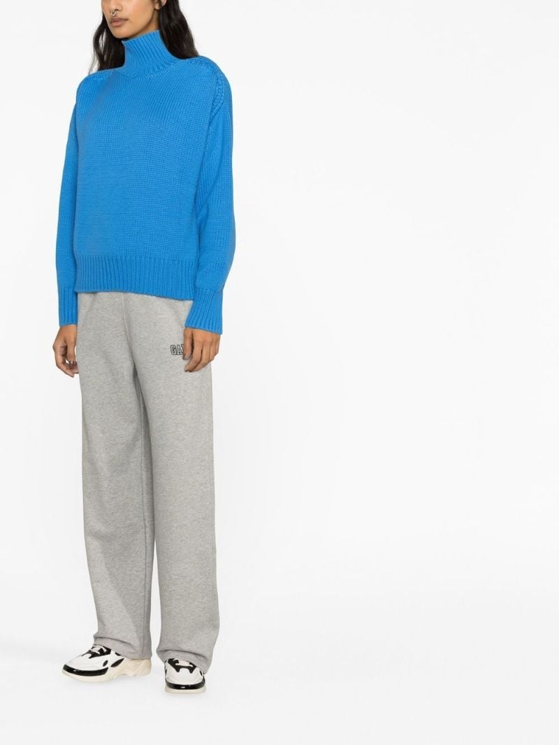 Grey Logo-embroidered Track Pants