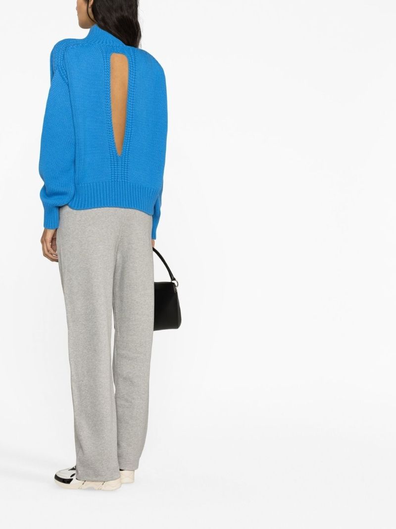 Grey Logo-embroidered Track Pants