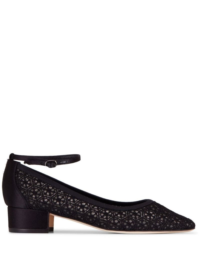 Black Listana 30 Lace Pumps