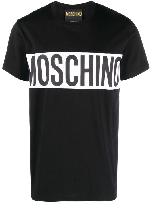 Black Logo Print Organic Cotton T-shirt