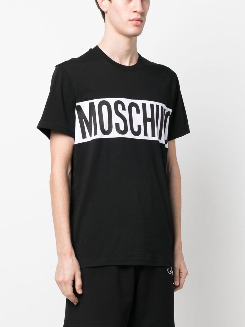 Black Logo Print Organic Cotton T-shirt