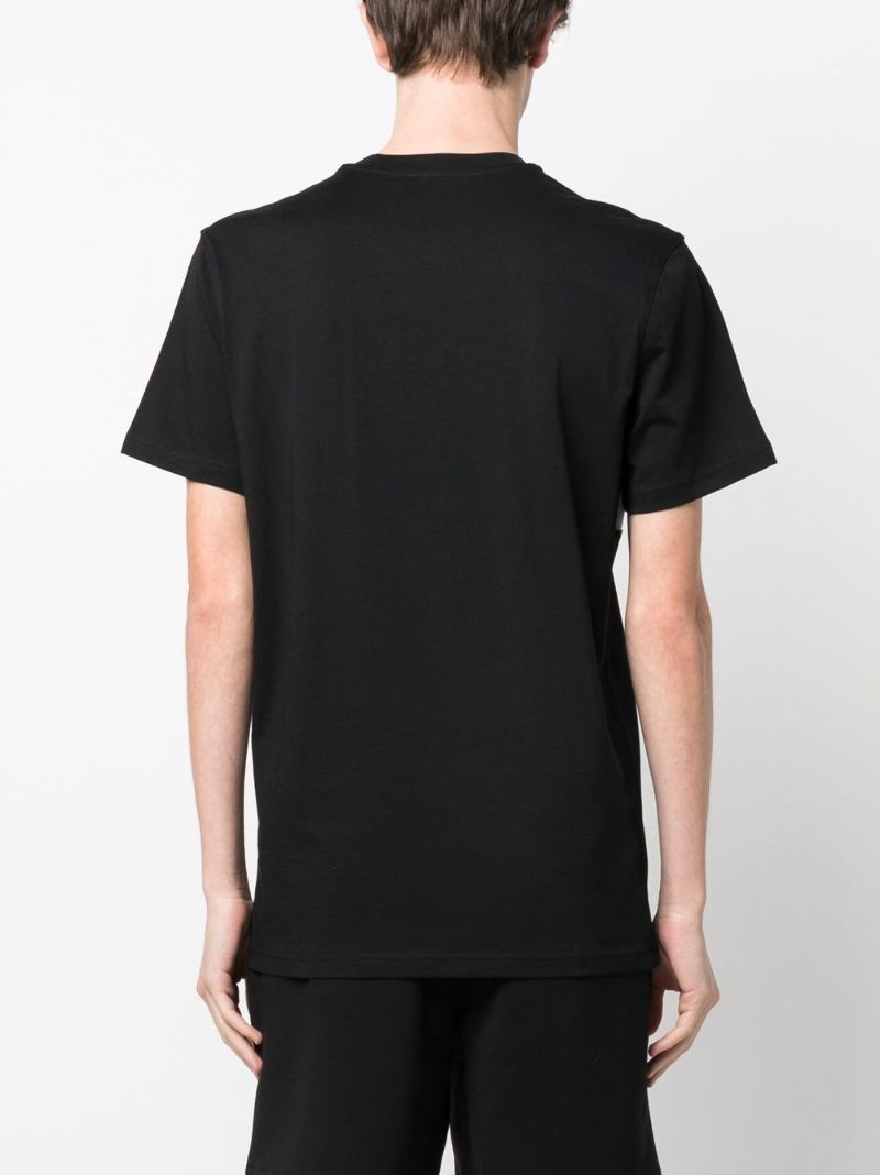 Black Logo Print Organic Cotton T-shirt
