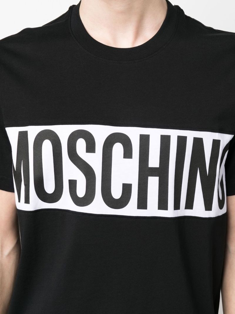 Black Logo Print Organic Cotton T-shirt