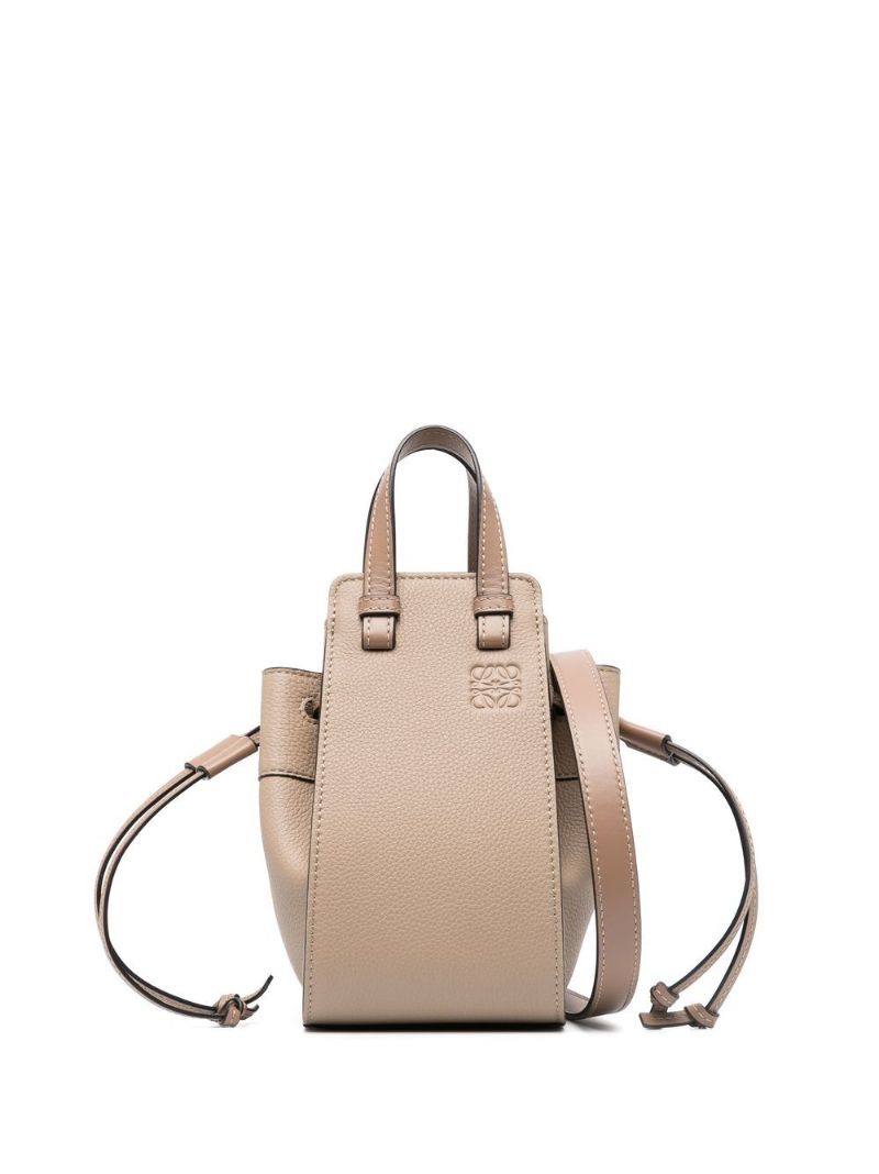 Neutral Hammock Leather Mini Tote Bag