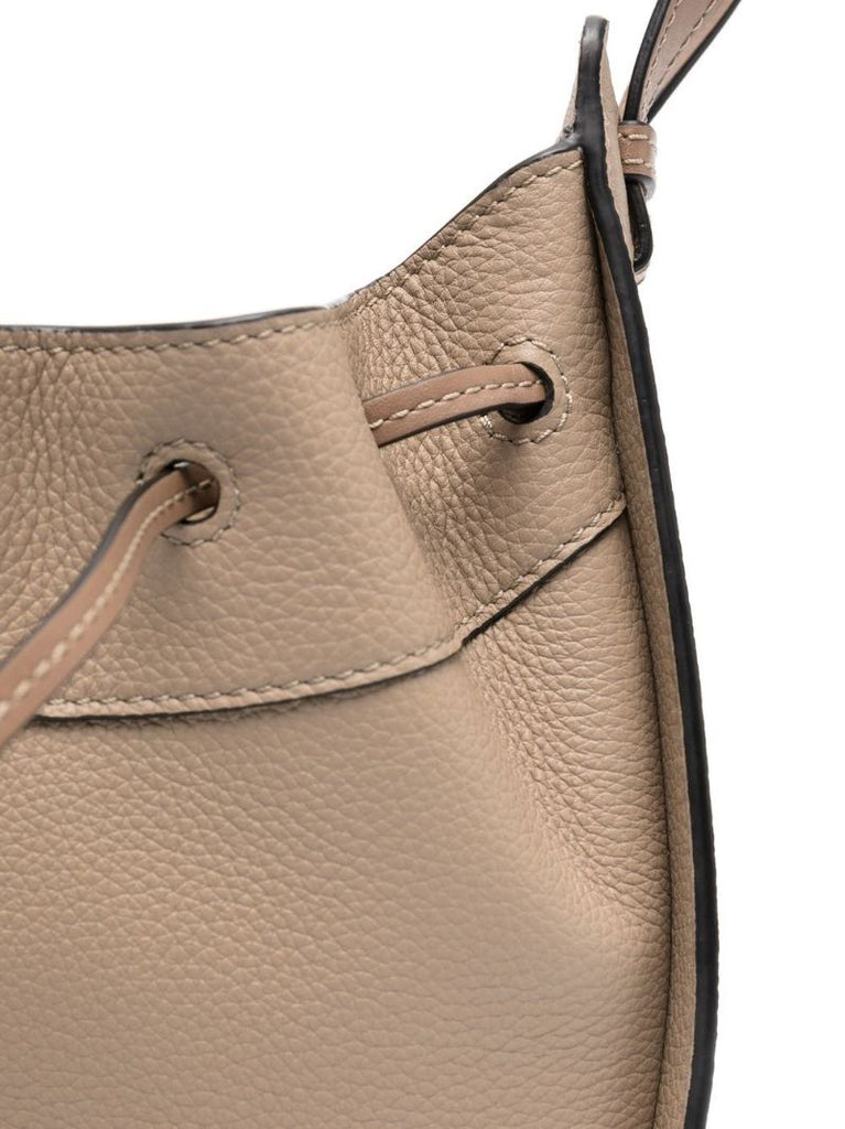 Neutral Hammock Leather Mini Tote Bag