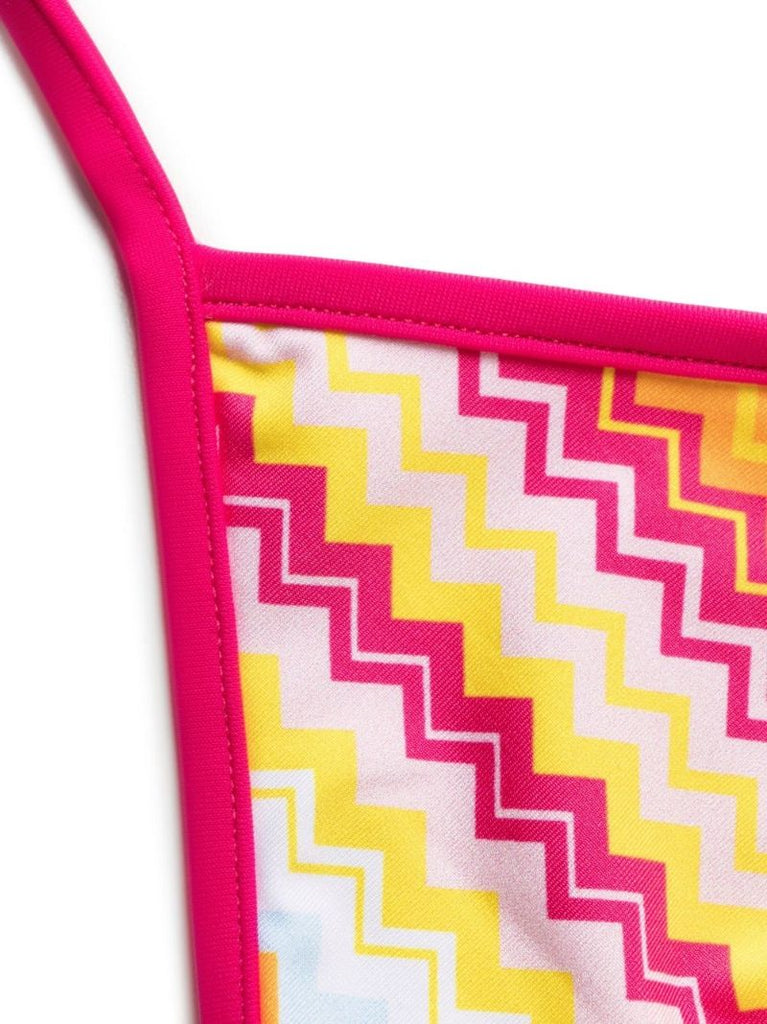 Pink Zigzag Triangle Bikini
