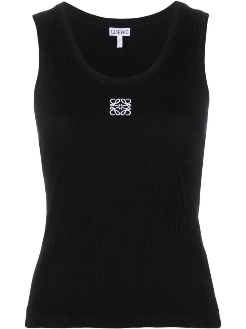 Black Anagram Cotton Tank Top