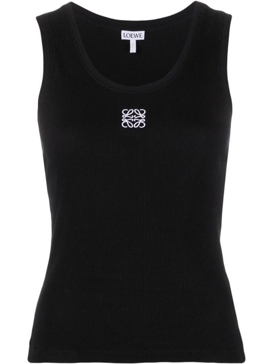 Black Anagram Cotton Tank Top