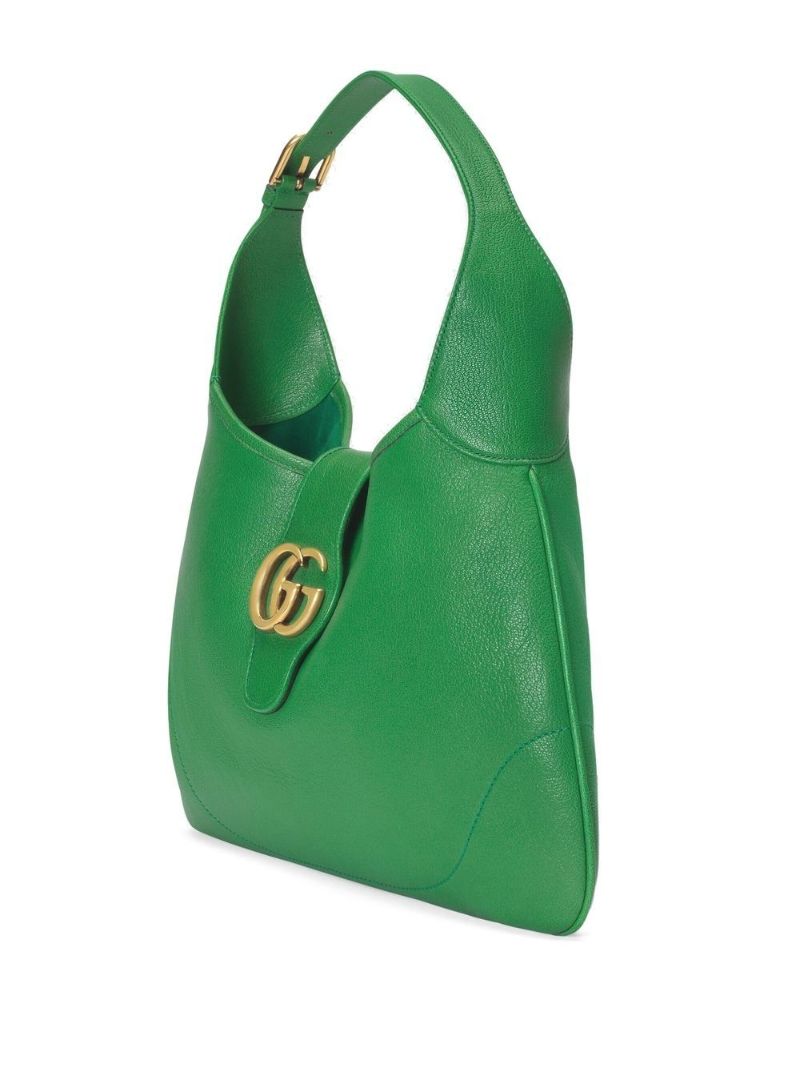 Green Aphrodite Medium Leather Shoulder Bag