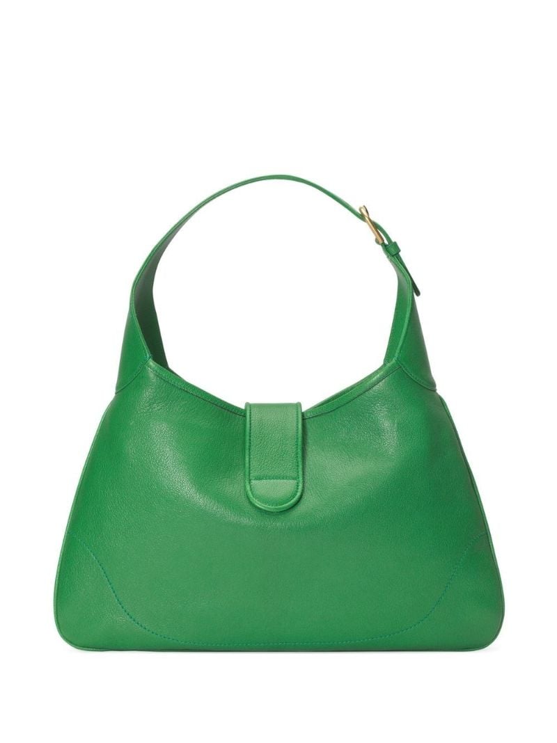 Green Aphrodite Medium Leather Shoulder Bag