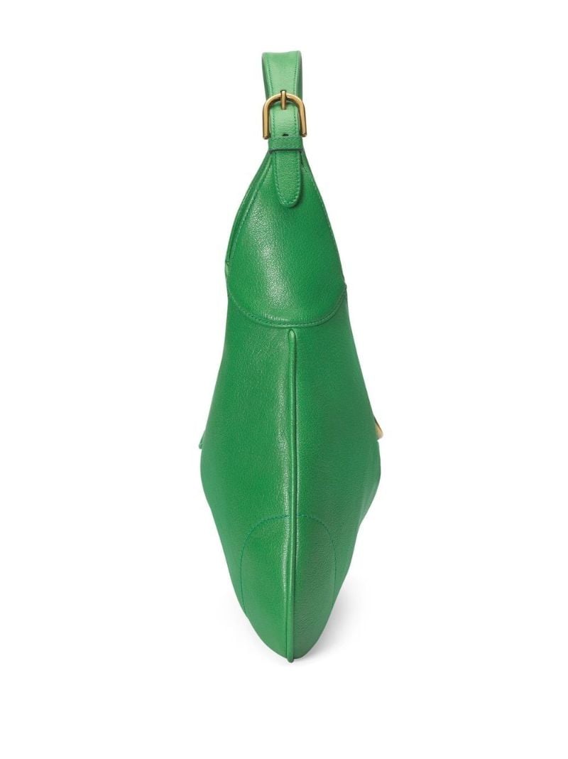 Green Aphrodite Medium Leather Shoulder Bag