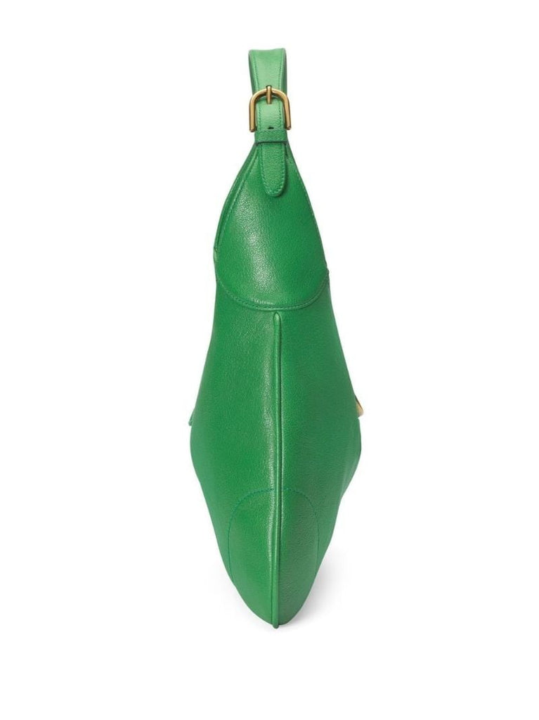 Green Aphrodite Medium Leather Shoulder Bag