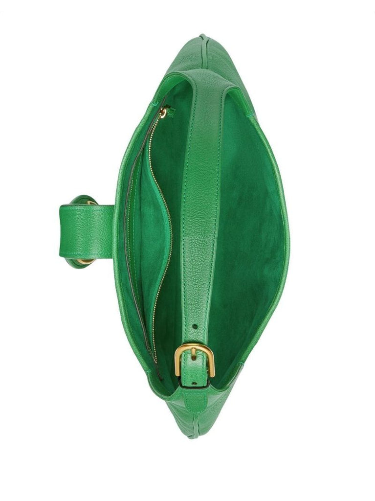 Green Aphrodite Medium Leather Shoulder Bag