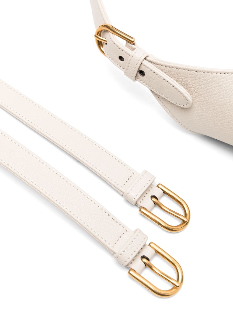 White Medium Aphrodite Shoulder Bag