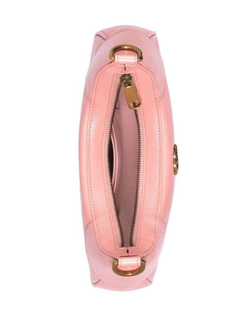Pink Aphrodite Leather Shoulder Bag
