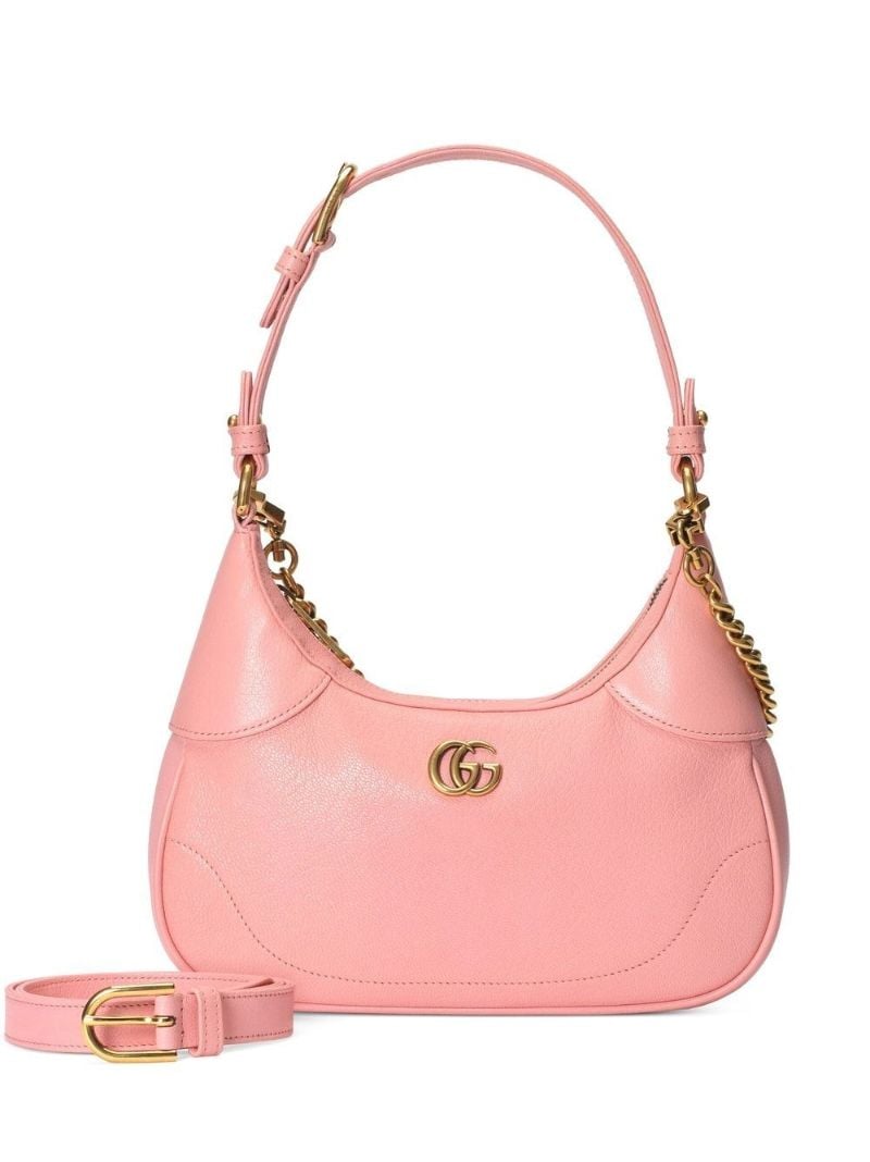 Pink Aphrodite Leather Shoulder Bag