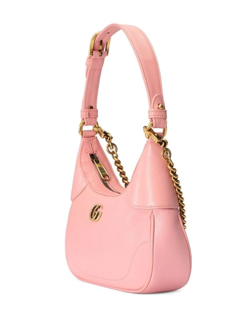 Pink Aphrodite Leather Shoulder Bag