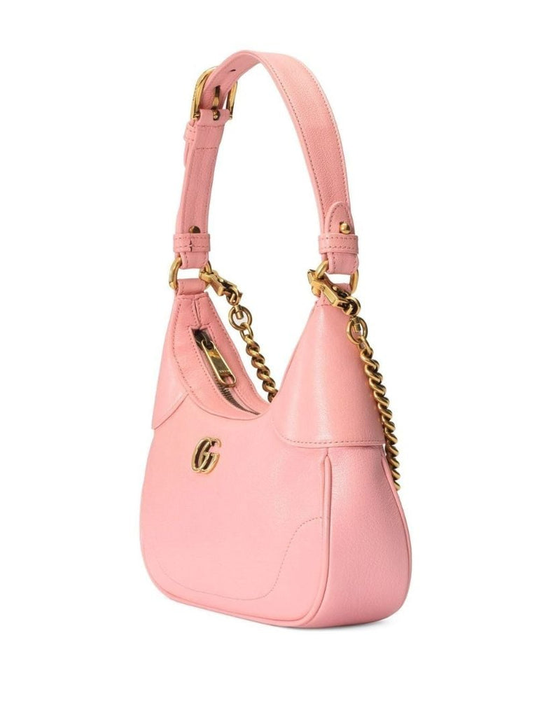 Pink Aphrodite Leather Shoulder Bag