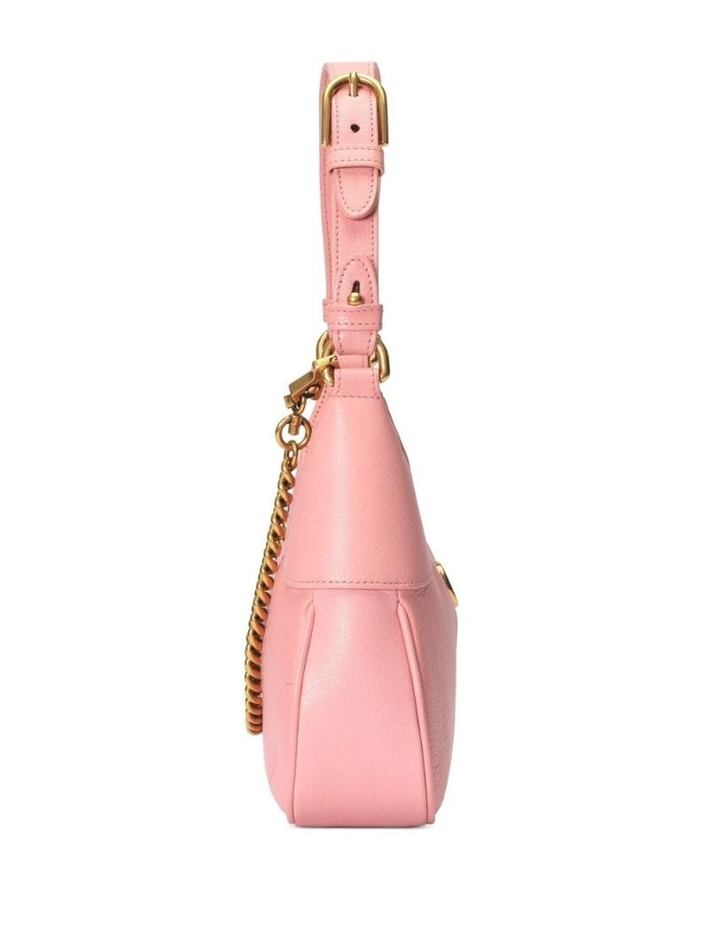 Pink Aphrodite Leather Shoulder Bag