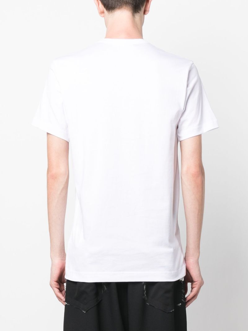 White Graphic Print T-shirt