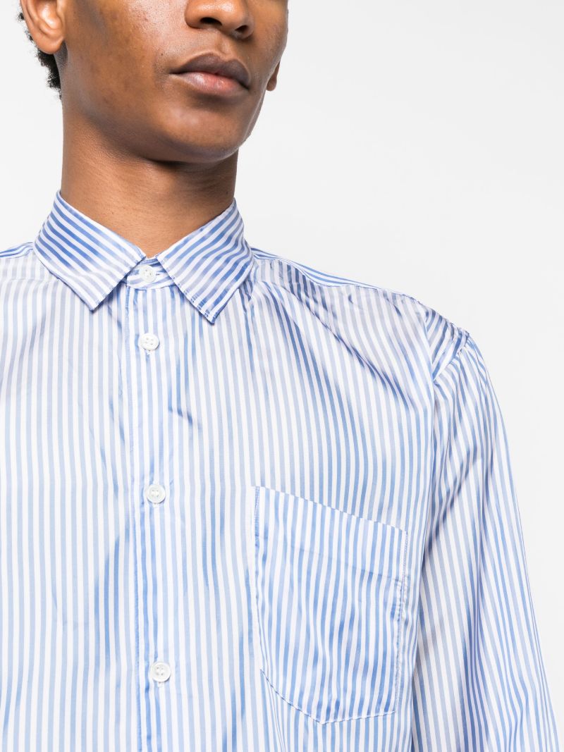 Blue Striped Long Sleeve Shirt