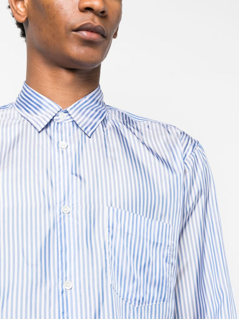 Blue Striped Long Sleeve Shirt