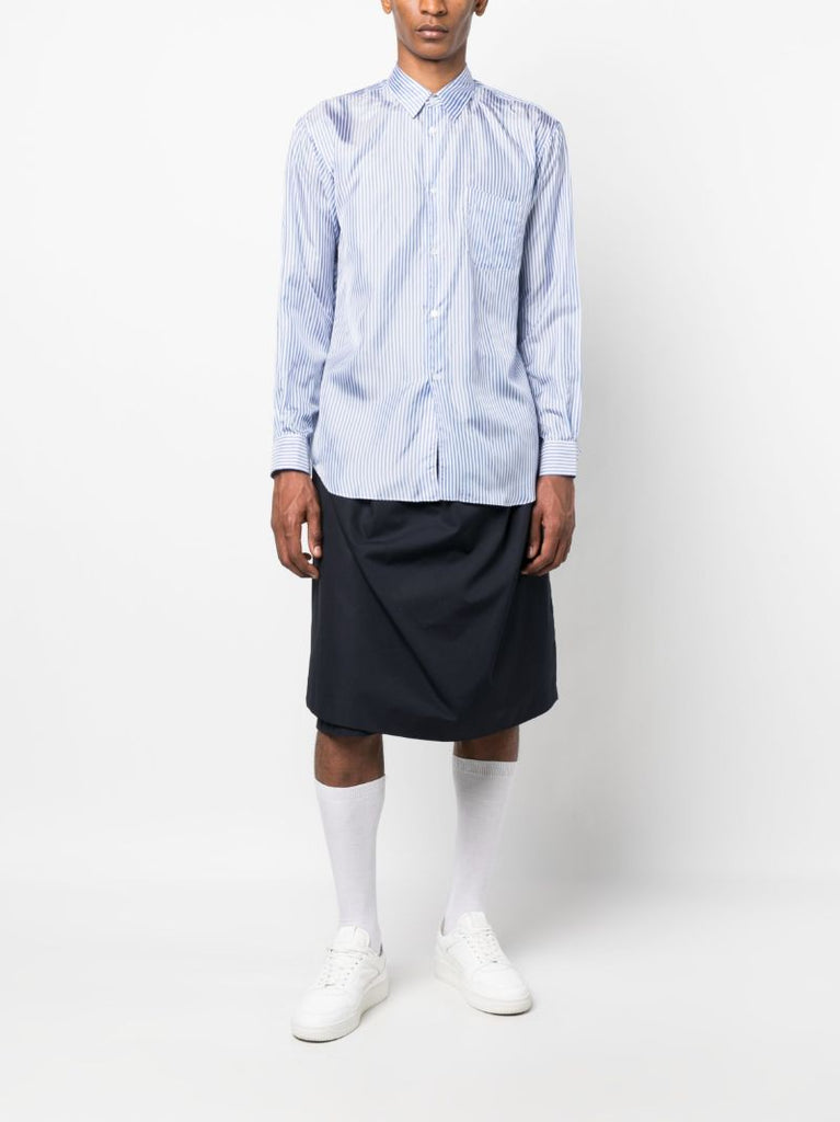 Blue Striped Long Sleeve Shirt