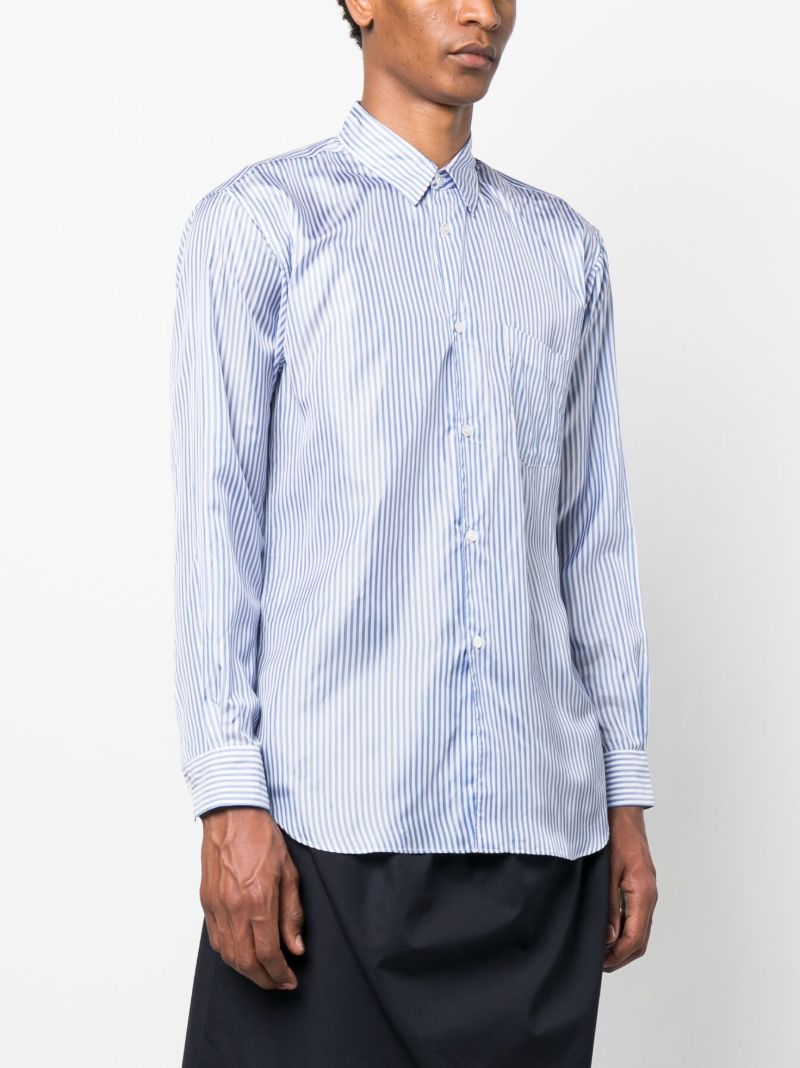 Blue Striped Long Sleeve Shirt