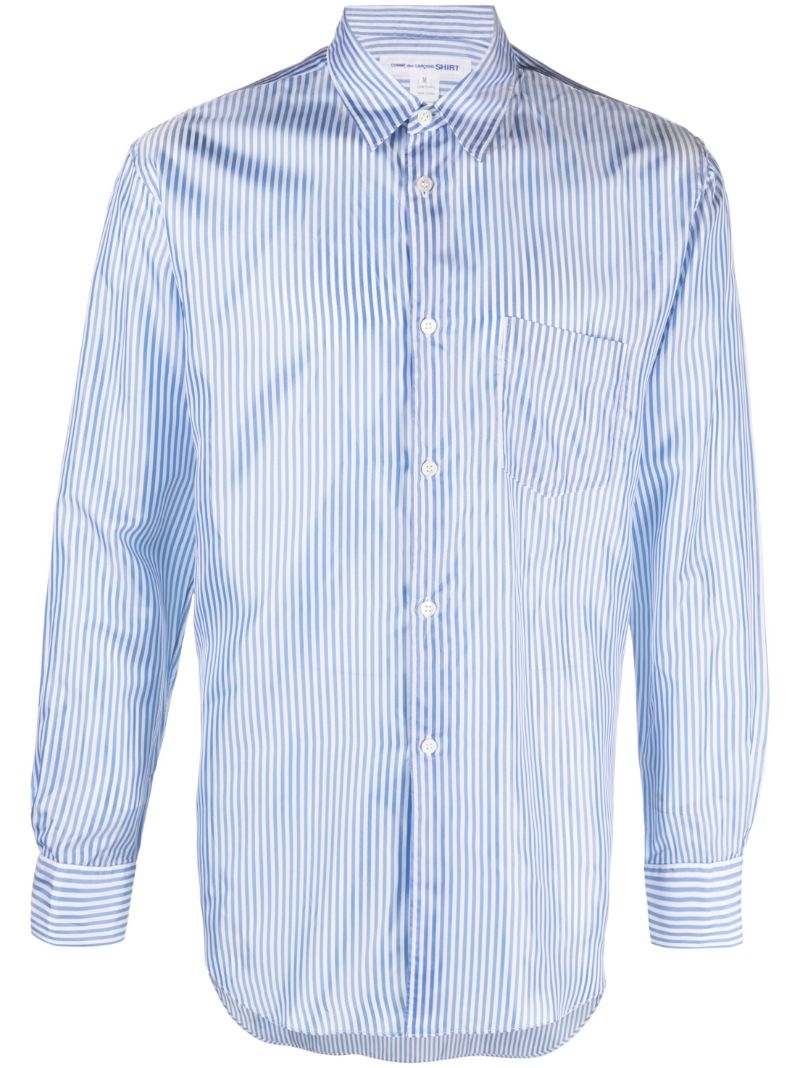 Blue Striped Long Sleeve Shirt