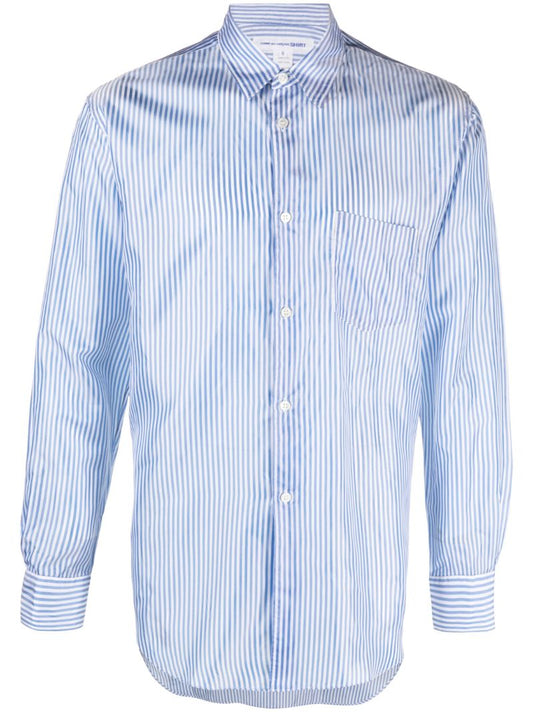 Blue Striped Long Sleeve Shirt