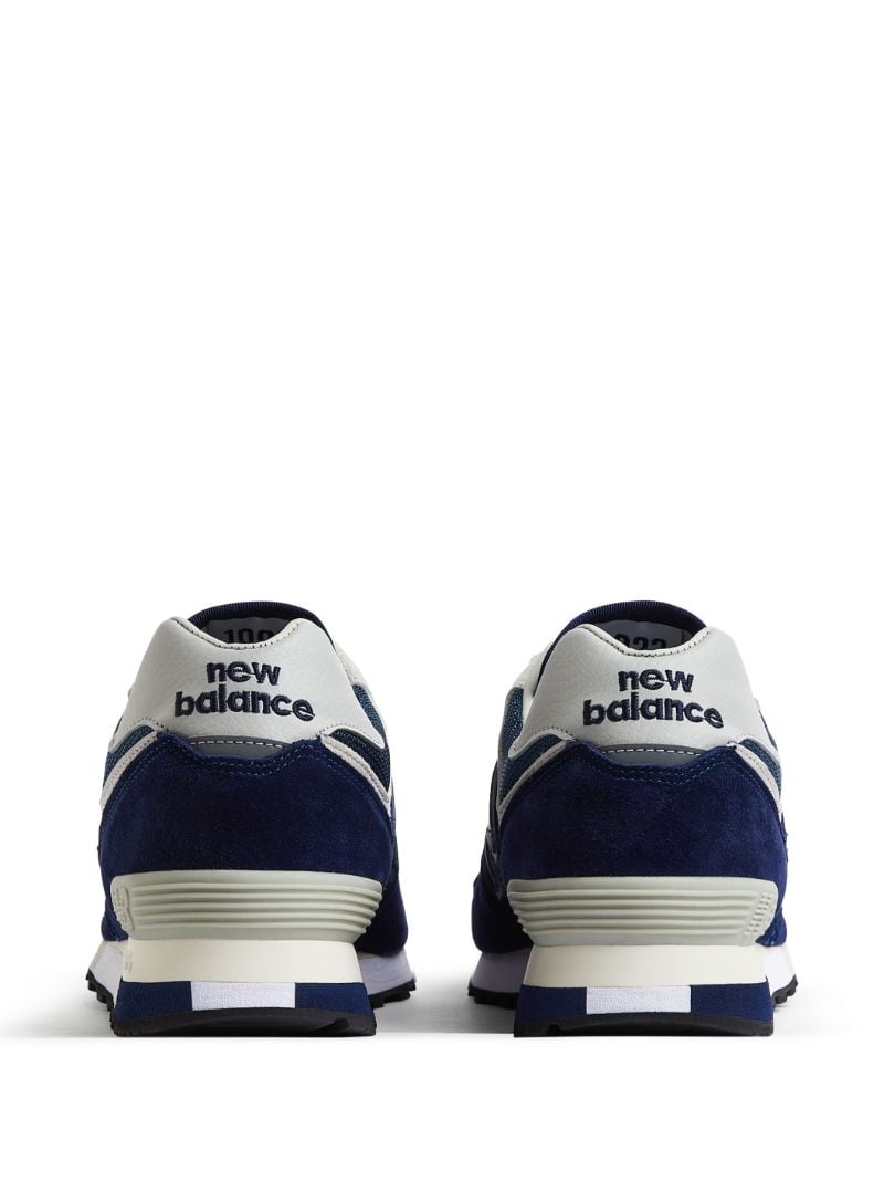 Blue Made in Uk 576 35th Anniversary Suede Sneakers