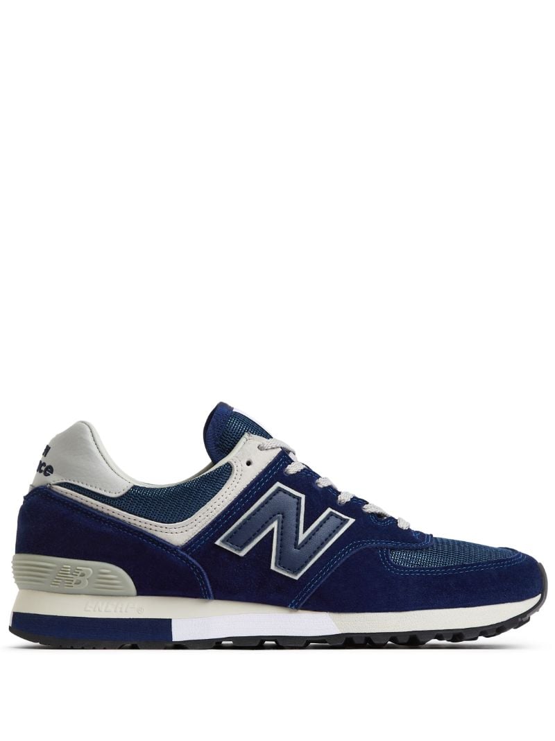 Blue Made in Uk 576 35th Anniversary Suede Sneakers