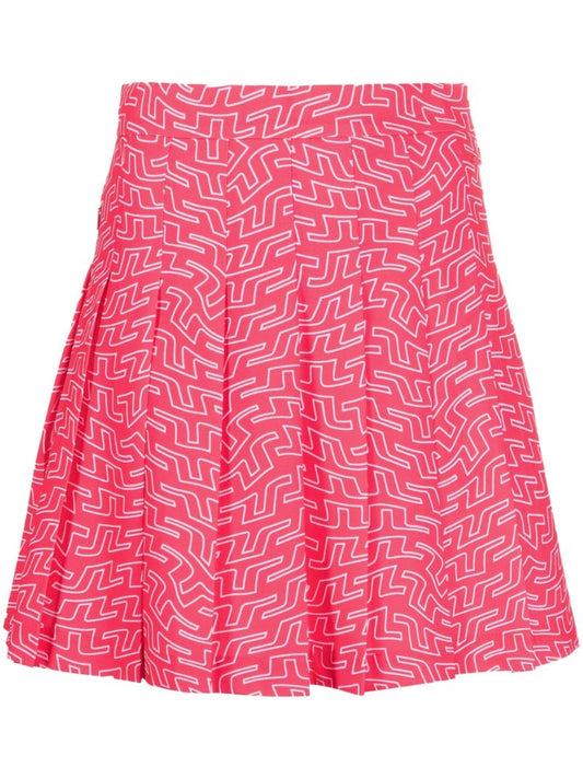 Pink Adina Pleated Golf Mini Skirt