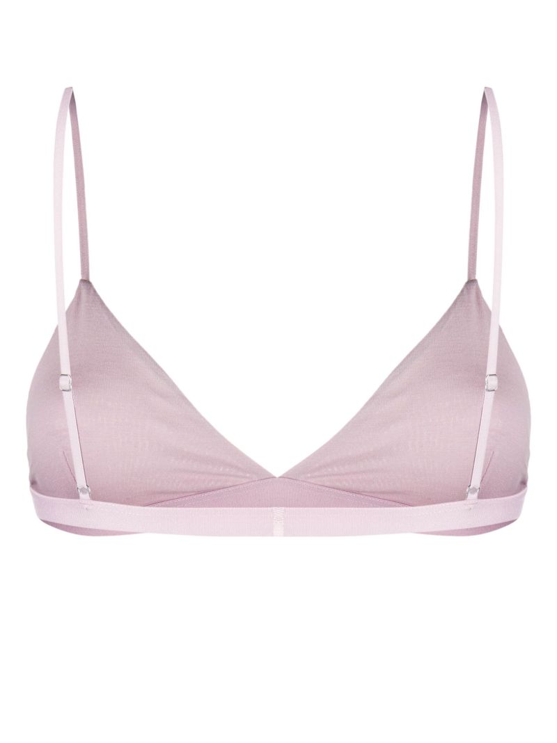 Purple Lyocell Triangle Bra