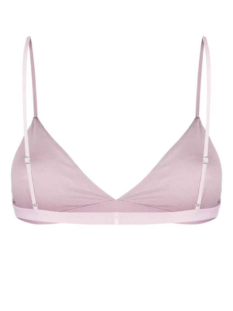 Purple Lyocell Triangle Bra