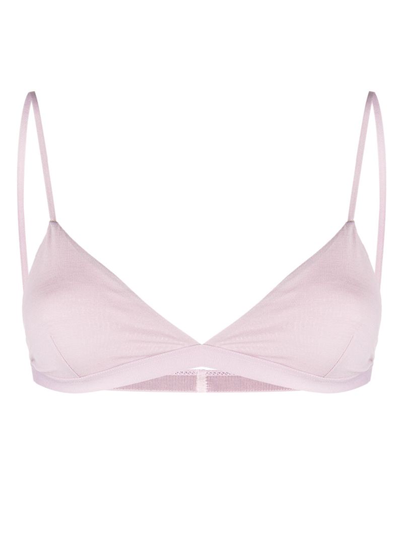 Purple Lyocell Triangle Bra