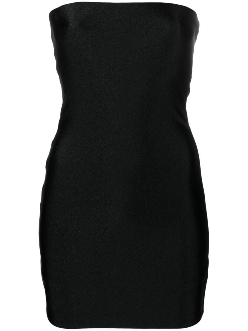 Black Compression Shine Mini Dress