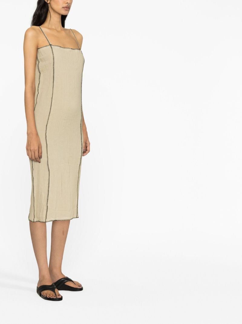 Neutral Shok Crinkled Dress
