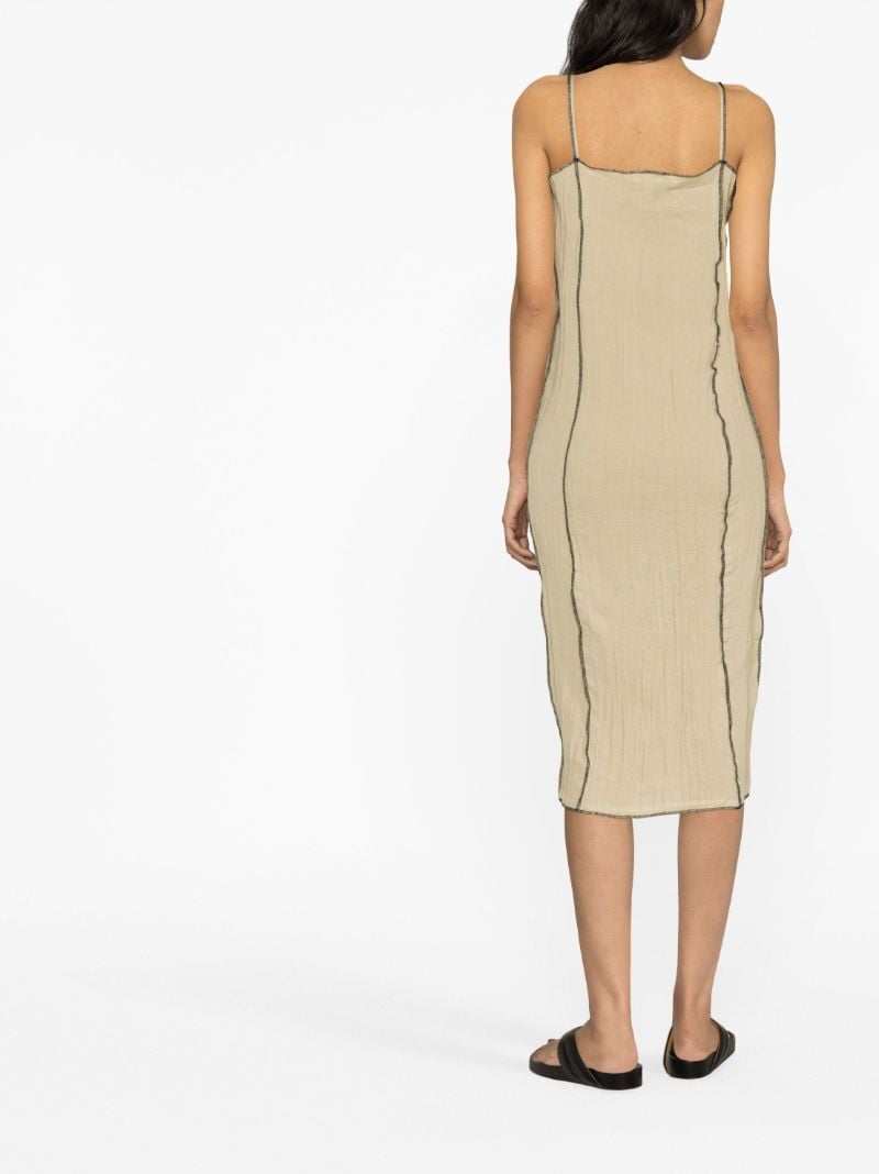 Neutral Shok Crinkled Dress