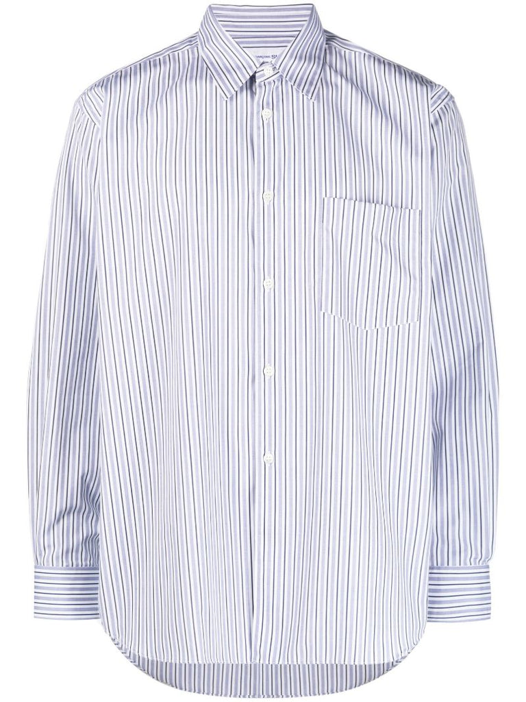 Blue Striped Cotton Shirt